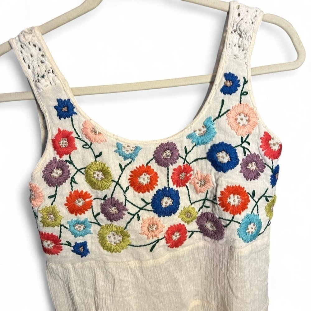 🌸 Judith March Embroidered Tank Top – Size Small - Picture 4 of 8